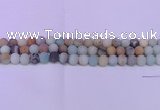 CRO814 15.5 inches 12mm round matte amazonite beads