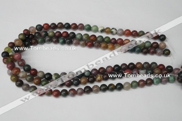 CRO82 15.5 inches 8mm round Indian agate gemstone beads wholesale