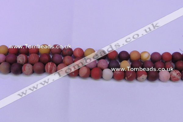 CRO821 15.5 inches 6mm round matte mookaite beads