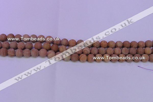 CRO830 15.5 inches 4mm round matte grain stone beads