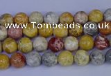 CRO860 15.5 inches 4mm round sky eye stone beads wholesale