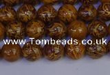 CRO881 15.5 inches 6mm round elephant blood stone beads