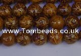 CRO881 15.5 inches 6mm round elephant blood stone beads