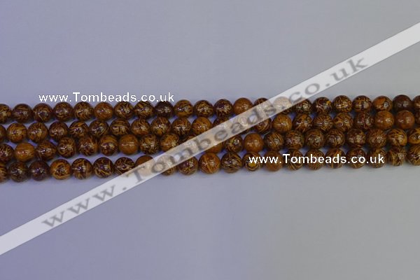 CRO881 15.5 inches 6mm round elephant blood stone beads