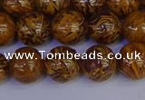 CRO883 15.5 inches 10mm round elephant blood stone beads