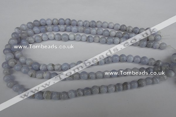 CRO89 15.5 inches 8mm round blue lace agate beads wholesale