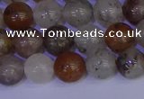 CRO892 15.5 inches 8mm round mixed lodalite quartz beads wholesale