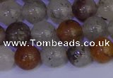 CRO893 15.5 inches 10mm round mixed lodalite quartz beads wholesale