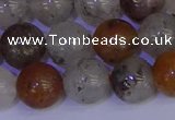 CRO895 15.5 inches 14mm round mixed lodalite quartz beads wholesale