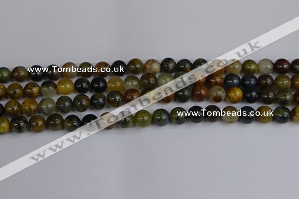 CRO903 15.5 inches 10mm round golden pietersite beads wholesale