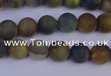 CRO911 15.5 inches 6mm round matte golden pietersite beads