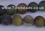 CRO913 15.5 inches 10mm round matte golden pietersite beads