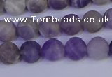 CRO922 15.5 inches 8mm round matte dogtooth amethyst beads