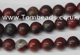 CRO93 15.5 inches 8mm round brecciated jasper beads wholesale