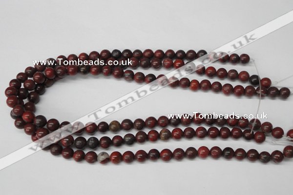 CRO93 15.5 inches 8mm round brecciated jasper beads wholesale