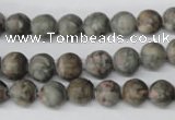 CRO95 15.5 inches 8mm round Chinese leopard skin jasper beads wholesale