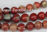 CRO99 15.5 inches 8mm round red jasper beads wholesale