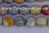 CRO993 15.5 inches 10mm round matte sky eye stone beads wholesale