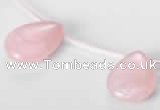 CRQ04 18*25mm flat teardrop A grade natural rose quartz beads