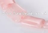 CRQ09 A grade 18*25mm rectangle natural rose quartz beads