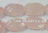 CRQ113 15.5 inches 18*25mm faceted freeform natural rose quartz beads