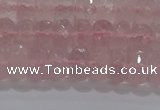 CRQ116 15.5 inches 5*8mm faceted rondelle rose quartz beads