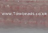 CRQ129 15.5 inches 6mm faceted round natural rose quartz beads
