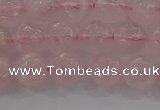 CRQ130 15.5 inches 8mm faceted round natural rose quartz beads