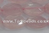 CRQ148 15.5 inches 13*18mm faceted oval natural rose quartz beads