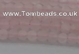 CRQ180 15.5 inches 4mm round matte rose quartz beads wholesale