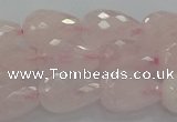 CRQ196 15.5 inches 10*14mm faceted teardrop natural rose quartz beads