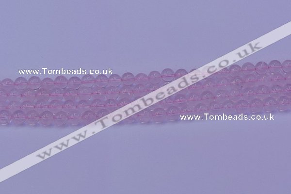 CRQ201 15.5 inches 6mm round Mozambique rose quartz beads