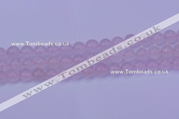 CRQ204 15.5 inches 12mm round Mozambique rose quartz beads