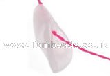 CRQ23 14*35mm daffodilly petal rose quartz beads Wholesale