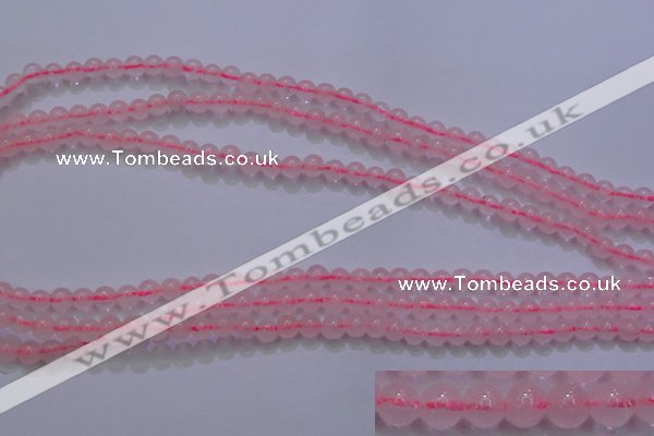 CRQ250 15.5 inches 4mm round rose quartz beads Wholesale