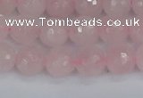 CRQ282 15.5 inches 8mm faceted round rose quartz beads wholesale