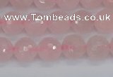 CRQ290 15.5 inches 8mm faceted round rose quartz gemstone beads