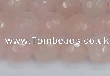 CRQ291 15.5 inches 10mm faceted round rose quartz gemstone beads