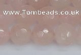 CRQ292 15.5 inches 12mm faceted round rose quartz gemstone beads