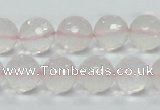 CRQ36 15.5 inches 14mm faceted round natural rose quartz beads