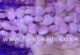 CRQ432 15.5 inches 15*16mm heart rose quartz beads wholesale