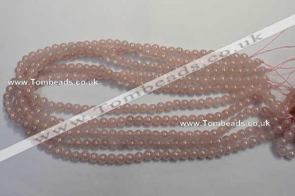 CRQ501 15.5 inches 6mm round AB-color rose quartz beads