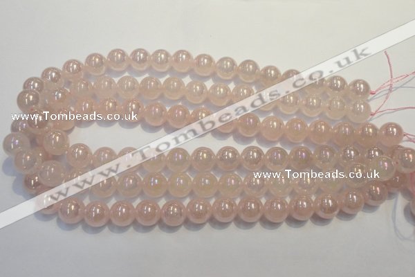 CRQ503 15.5 inches 10mm round AB-color rose quartz beads