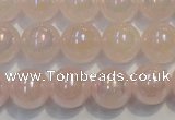 CRQ504 15.5 inches 12mm round AB-color rose quartz beads