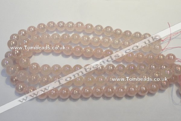 CRQ504 15.5 inches 12mm round AB-color rose quartz beads