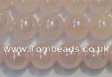CRQ505 15.5 inches 14mm round AB-color rose quartz beads