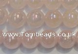 CRQ505 15.5 inches 14mm round AB-color rose quartz beads