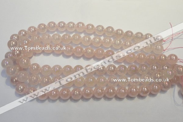 CRQ505 15.5 inches 14mm round AB-color rose quartz beads