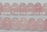 CRQ55 15.5 inches 10*16mm rondelle natural rose quartz beads