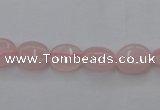 CRQ608 15.5 inches 8*10mm oval rose quartz beads wholesale